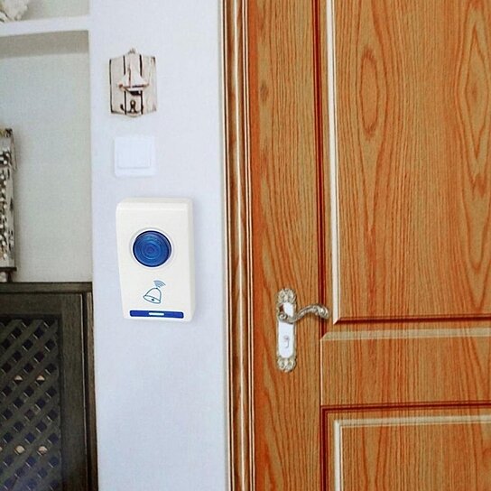 LED Wireless Chime Door Bell Doorbell Wireless Remote Control 32 Tune Songs