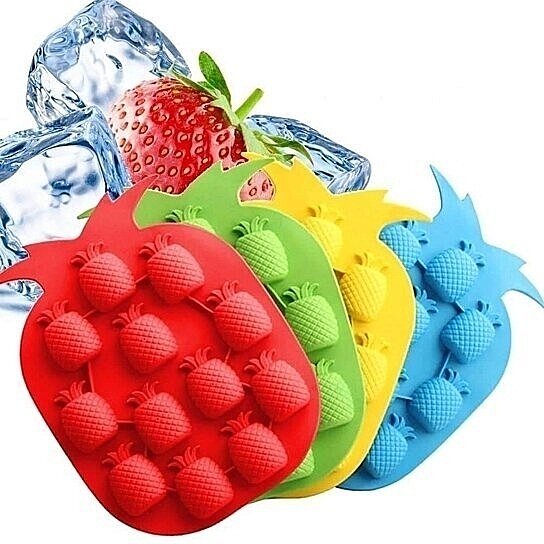 Pineapple Silicone Ice Cube Tray Freeze Mould Bar Jelly Chocolate Mold Maker New 