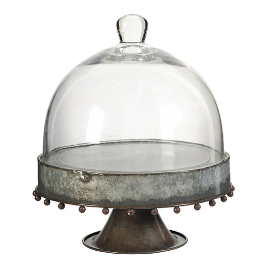 Buy Glass Cloche Dome With Pedestal Stand 10 5 X12 5 By Fantastic Decor On Dot Bo