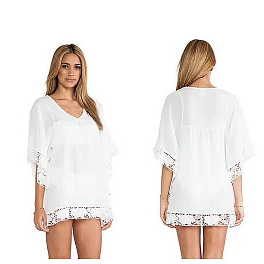 Buy Mid-Summer Night White Crochet Lace Tunic by Fashion Vista on OpenSky