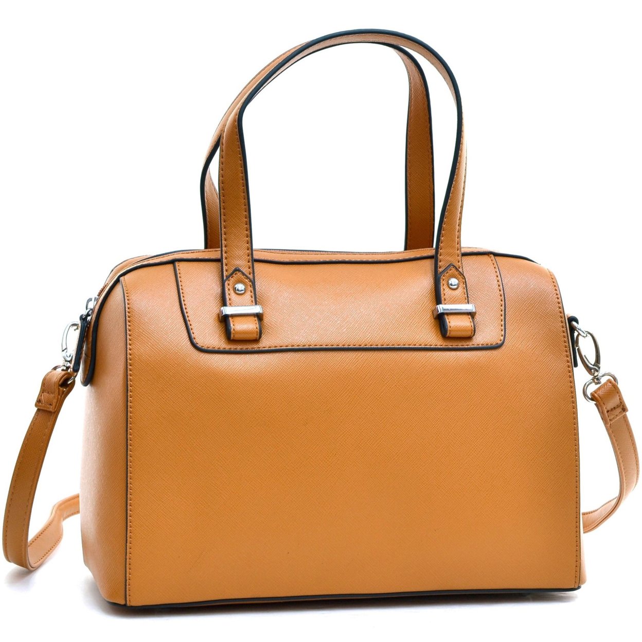Buy Dasein Barrel Body Satchel with Removable Shoulder Strap by ...