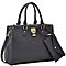 Buy Dasein Women's Designer Leather Satchel Top Handle Shoulder Bag ...
