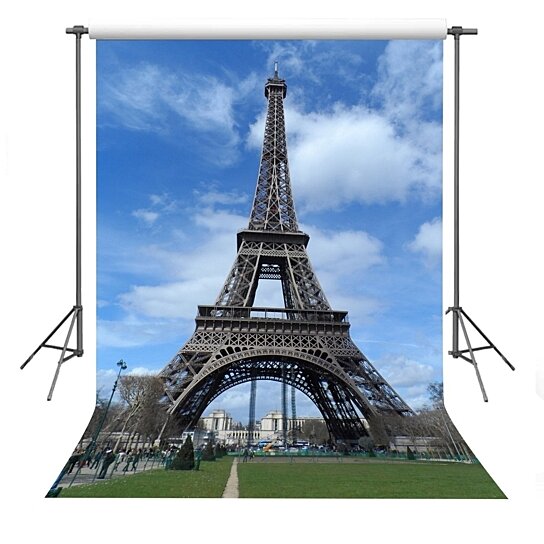 Buy 5x7ft Eiffel Tower Backdrop Photography Background Vacation Scene ...