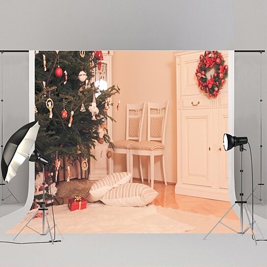 Buy 7x5ft Christmas Photo Backdrops without Crease White 