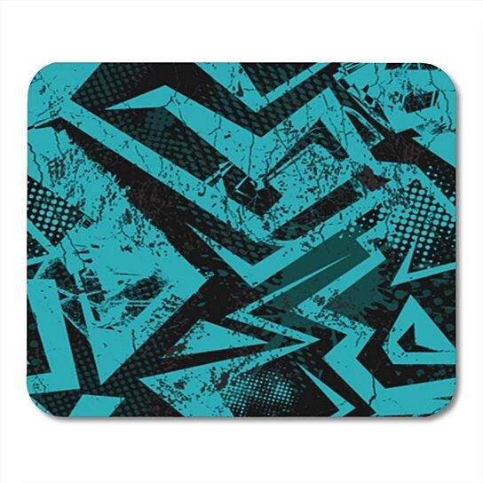 Buy Abstract Black and Blue Cracked Drops Splashes Modern Pattern ...