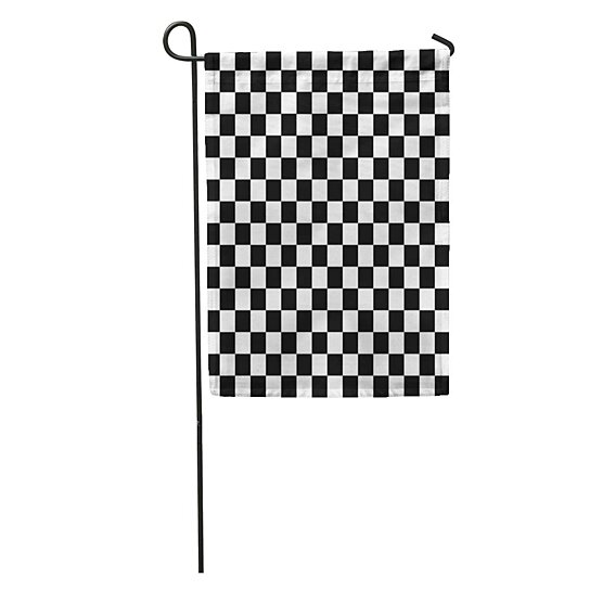 Buy Gray Abstract Simple Modern Checkered Pattern Black and White Chess ...