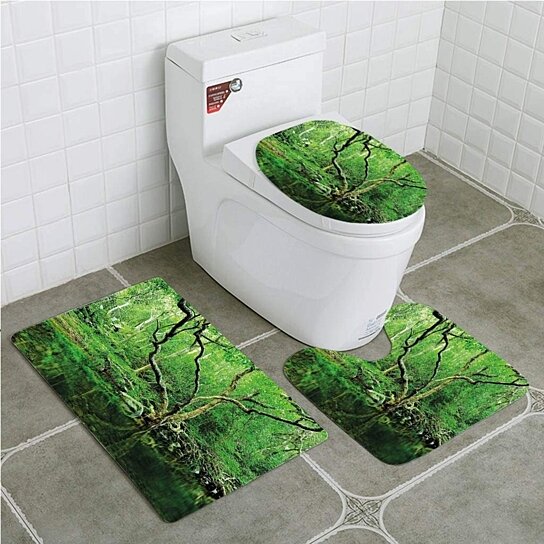 moss green bathroom rugs