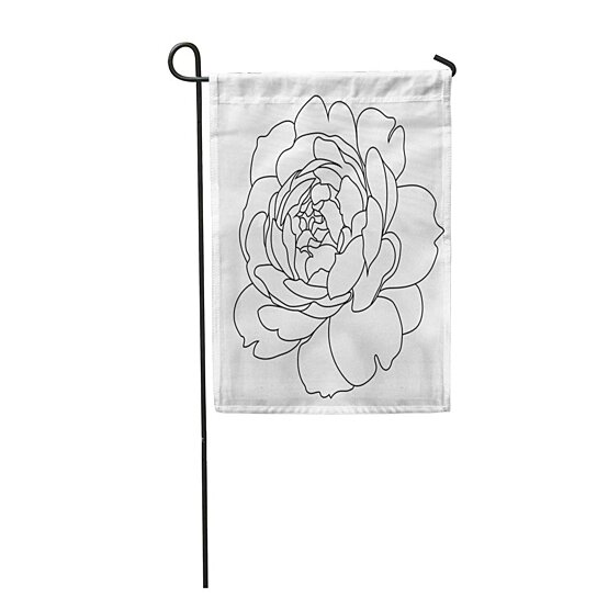 Buy Outline Graphical Black and White Rose Bud Sketch Flower Garden ...