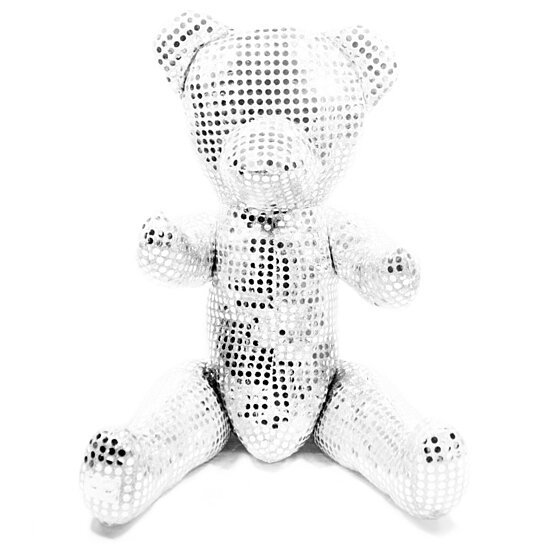 sequin teddy bear