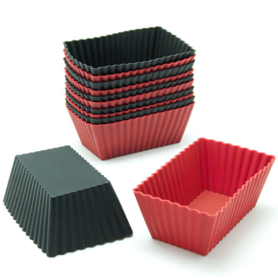 Freshware Silicone Baking Cups [12-Pack] Reusable Cupcake Liners Non-S