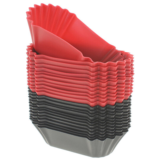 Freshware Silicone Baking Cups [24-Pack] Reusable Cupcake Liners