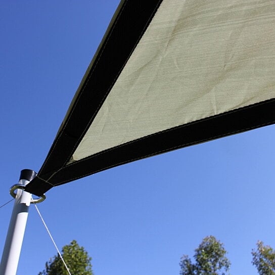 Buy Sun Shade, Sail Shade, 19.5 ft x 12.5 ft Rectangle, Light Green ...