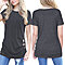 Short Sleeve Round Neck Loose Tunic Top Blouse T-Shirt