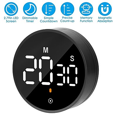 Magnet Kitchen Cooking Timers LCD Digital Screen Kitchen Timer