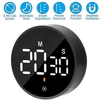 digital kitchen timer magnetic countdown count