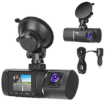 FHD 1080P Dual Lens Car DVR Dash Cam Video Recorder G-Sensor Front/Inside  Camera