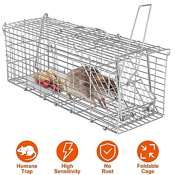 Mousetrap Rat TrapLive Animal Humane Trap Catch and Release Cage