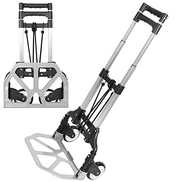 Folding Hand Truck Dolly Cart with Wheels Luggage Cart Trolley for