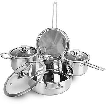 Buy Stainless Steel Cookware Set Fast Even Heat Induction Pots Pans Set by  Global Phoenix on Dot & Bo