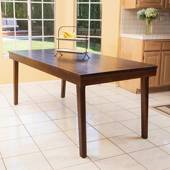 Buy Adash Contemporary Mahogany Wood Dining Table By Gdfstudio On Dot Bo