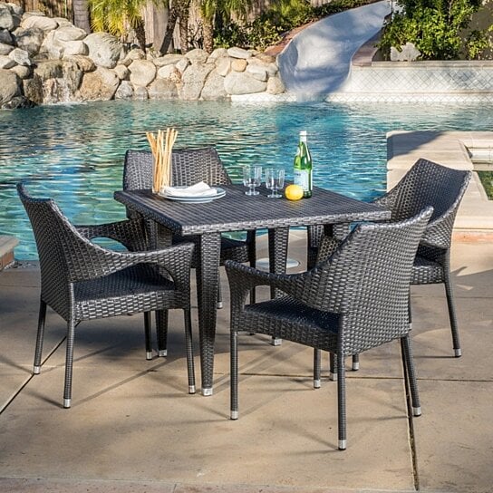 five piece outdoor dining set