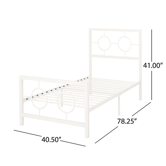 Buy Aldrin Modern Iron Twin Bed Frame by GDFStudio on Dot & Bo