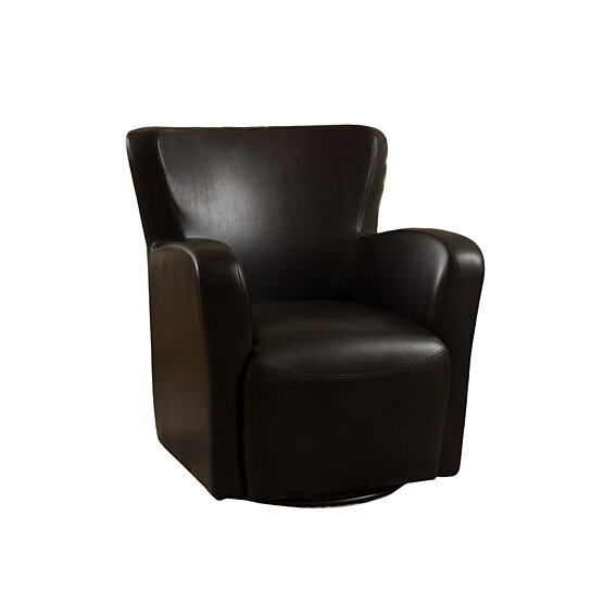 leather wingback swivel chair