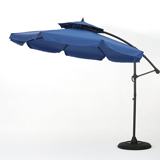 Buy Balrey Outdoor Navy Blue Water Resistant Canopy Sunshade With Base By Gdfstudio On Dot Bo