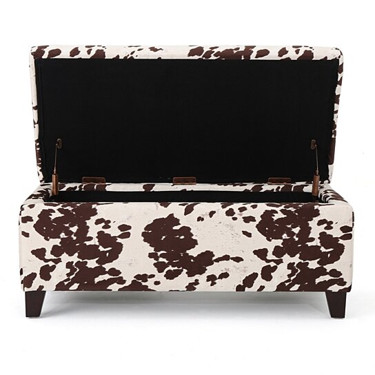 Buy Brienne Contemporary Velvet Storage Ottoman by GDFStudio on Dot & Bo