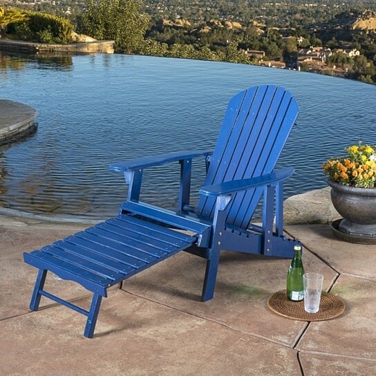 Buy Denise Austin Home Katherine Outdoor Reclining Wood ...