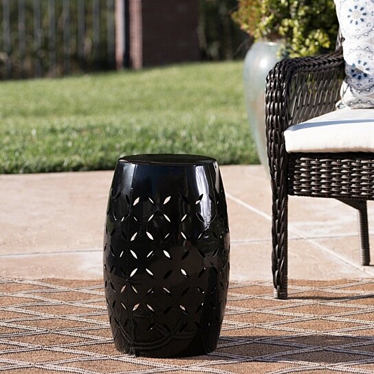 Buy Dione Outdoor 12 Inch Iron Side Table By Gdfstudio On Dot Bo