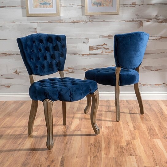 Buy Duke Tufted Velvet Dining Chair (set of 2) by