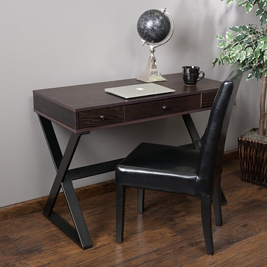 dark brown writing desk