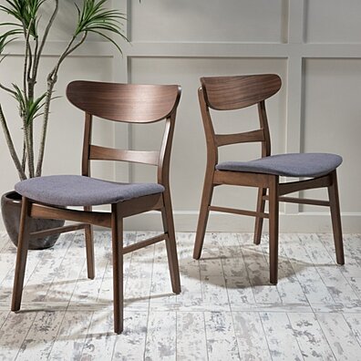 Helen Mid-Century Modern Dining Chairs (Set of 2)