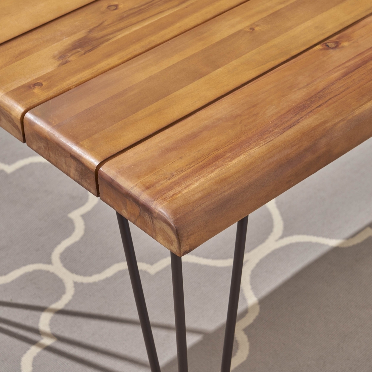 Buy Kama Patio Dining Table, Rectangular, 72", Acacia Wood Table Top