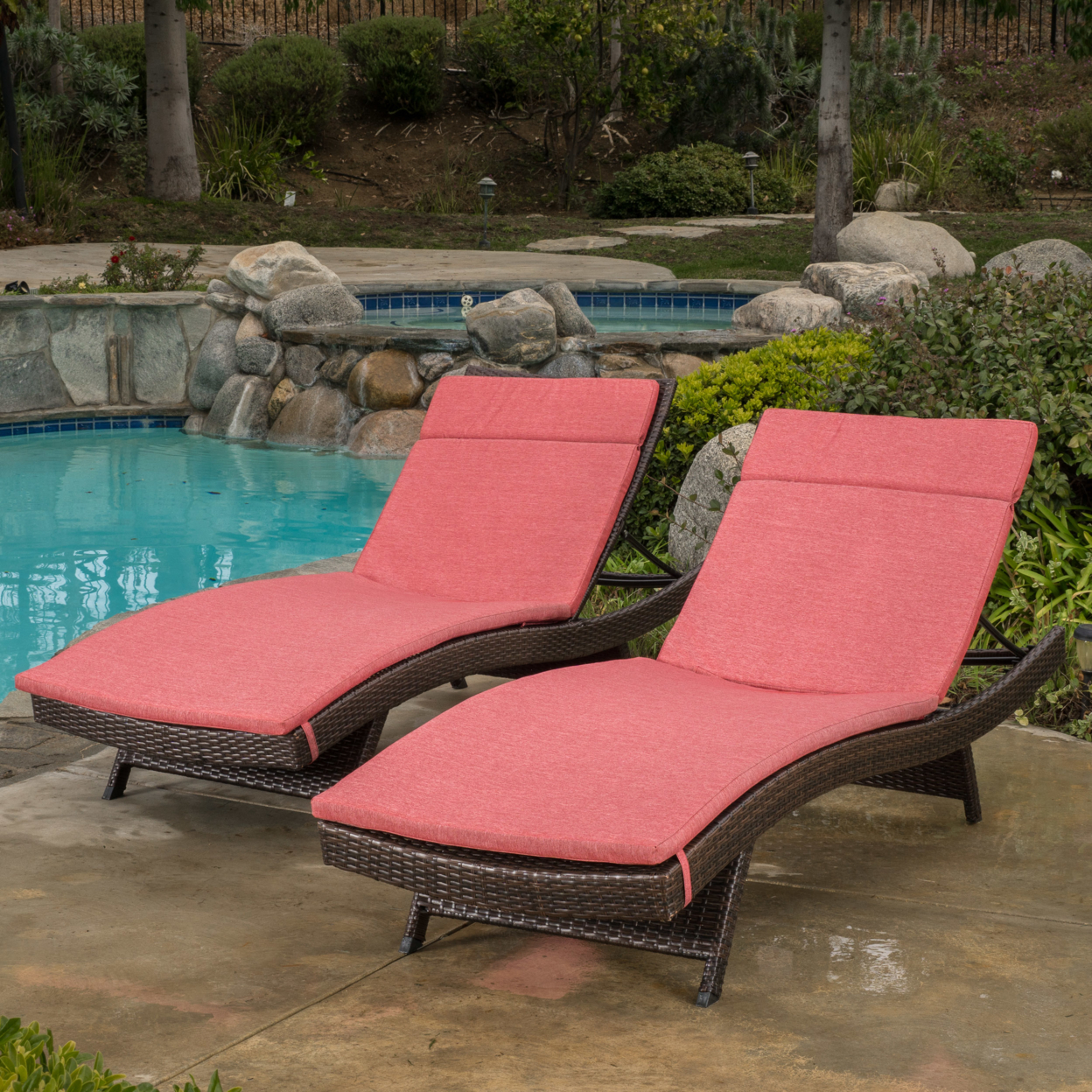 Buy Lakeport Outdoor Adjustable Chaise Lounge Chairs with Cushions (set