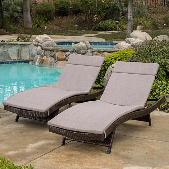 Buy Lakeport Outdoor Adjustable Chaise Lounge Chairs w/ Cushions (set