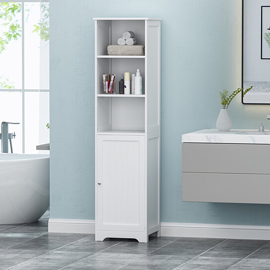 Buy Lauren Modern Free Standing Bathroom Linen Tower Storage