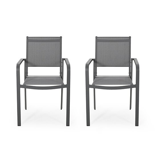 modern aluminum dining chairs