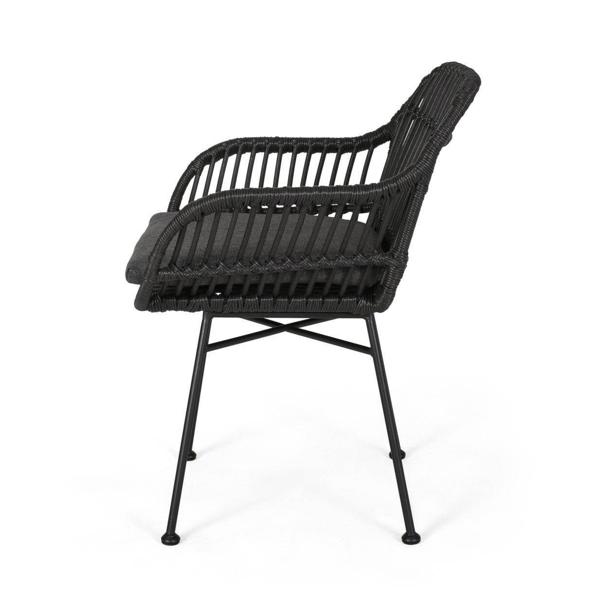 Buy Rodney Outdoor Woven Faux Rattan Chairs with Cushions ...