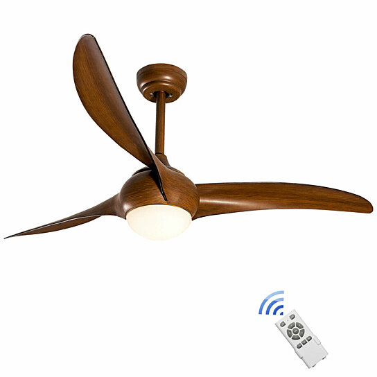 Living Room and Kitchen LYNICESHOP Ceiling Fan with Lights 21 Inch LED Enclosed Low Profile Fan with Remote Control — 3 Adjustable Colors and 3-level Wind Speed Modern Ceiling Fan for Bedroom
