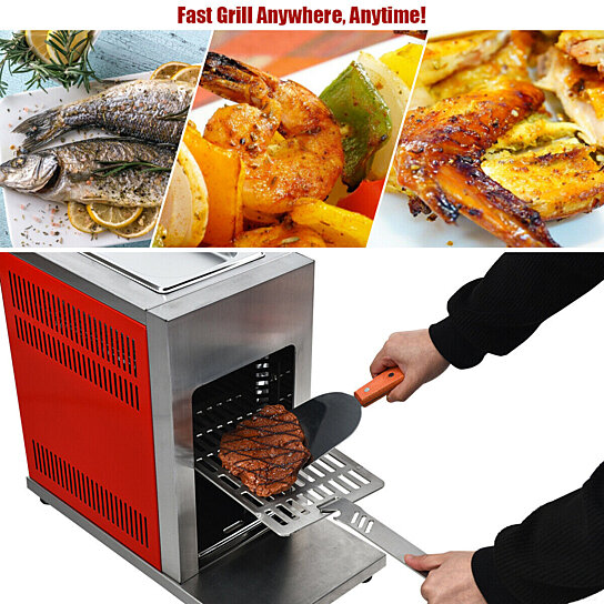 Buy Gymax Propane Infrared Steak Grill BBQ Stainless Steel ...