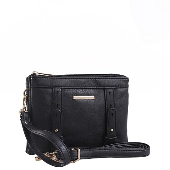 double compartment cross body bag