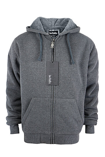 mens sherpa fleece lined hoodie