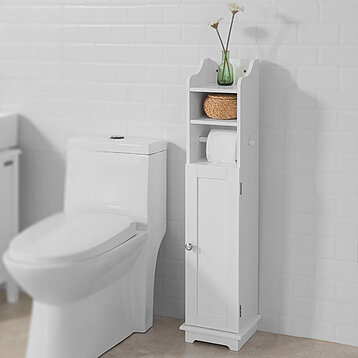 Bathroom Storage Cabinet Toilet Paper Storage for Small Bathroom