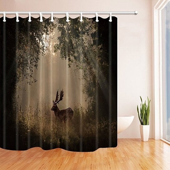 Buy Safari Wildlife Wild Animal Deer Standing in the Forest Bath ...