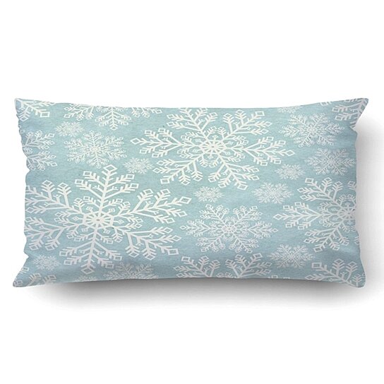 Buy Xmas Beautiful Snowflakle Winter Pattern On Paper Texture Christmas Pillow Case Cushion Cover Case Throw Pillow Case 20x30 Inch By Harriet Queena Queena On Dot Bo