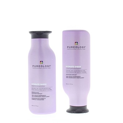 Pureology Hydrate Sheer Shampoo and Conditioner 9oz/266ml Combo