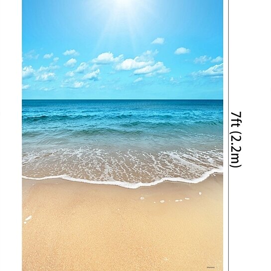 Buy 5X7ft Photography Background Backdrop Seaside Beach by Hedda Stan