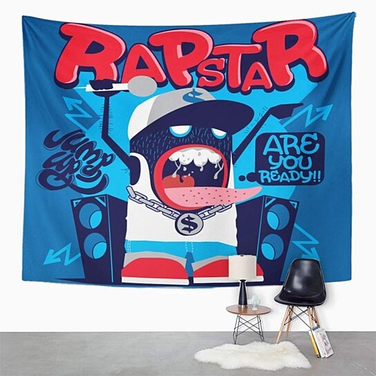 cool rapper tapestries